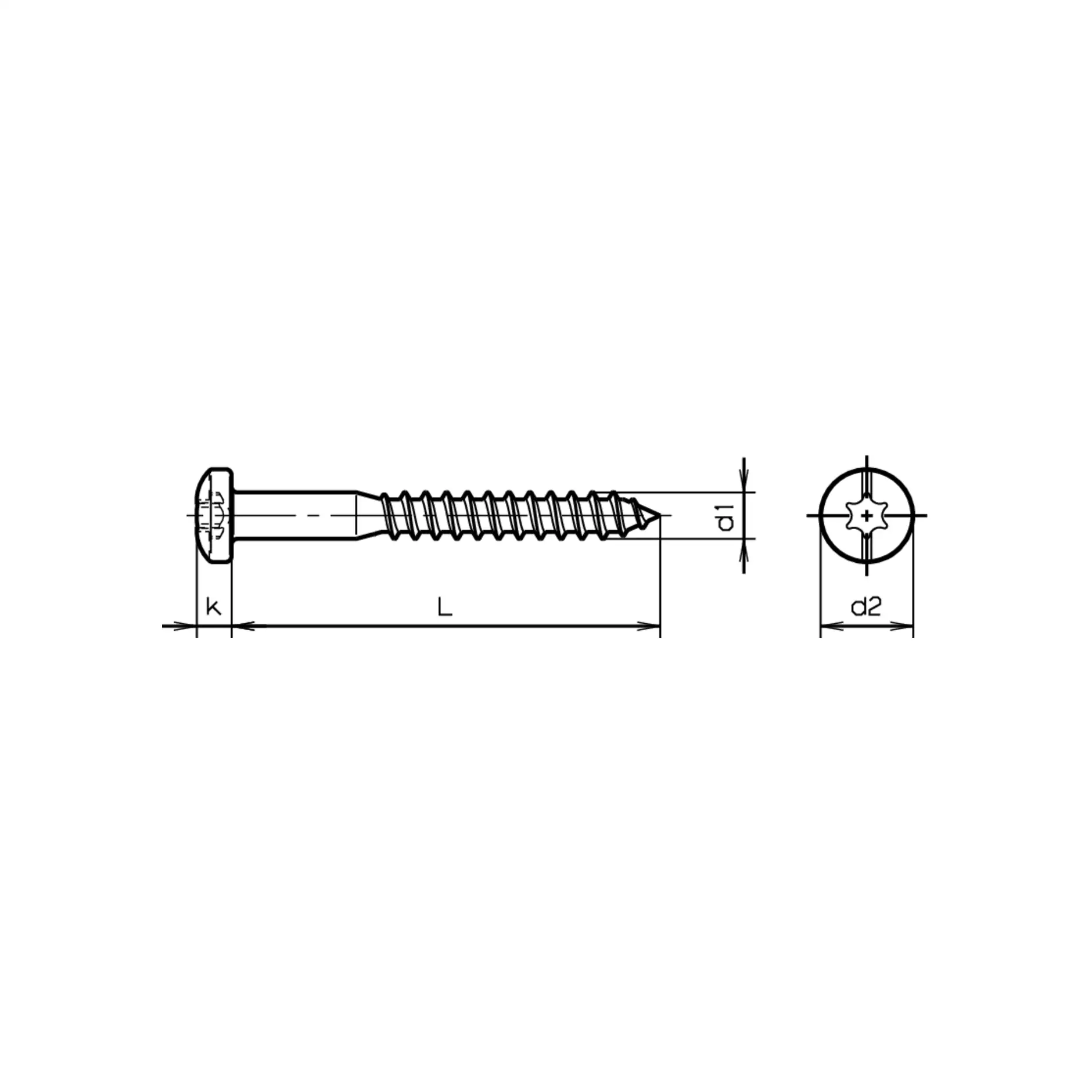 WICO Pan Head Vis pour �lectriciens