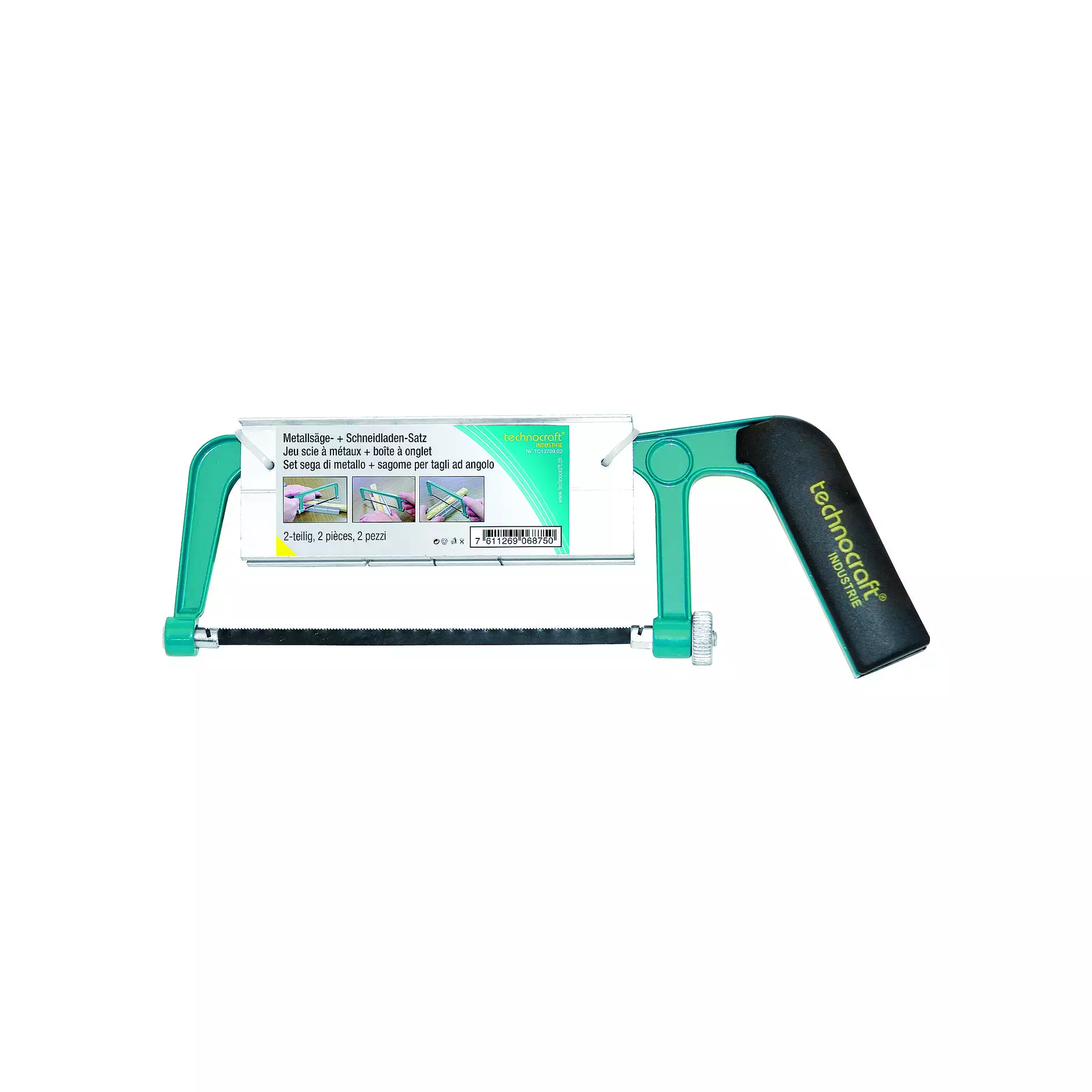 TECHNOCRAFT Jeu scie métaux+boîte onglet