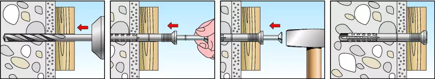 fischer Nageldübel m. Senkkopf KS Z Stahl N-S