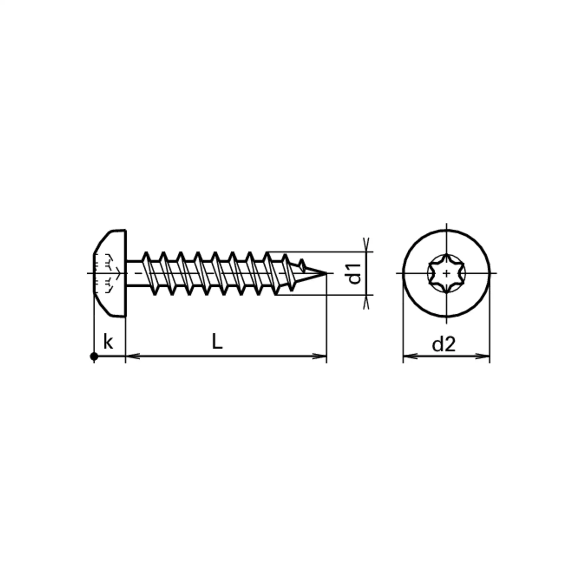 Pan-Head Spanplattenschrauben T20 A4