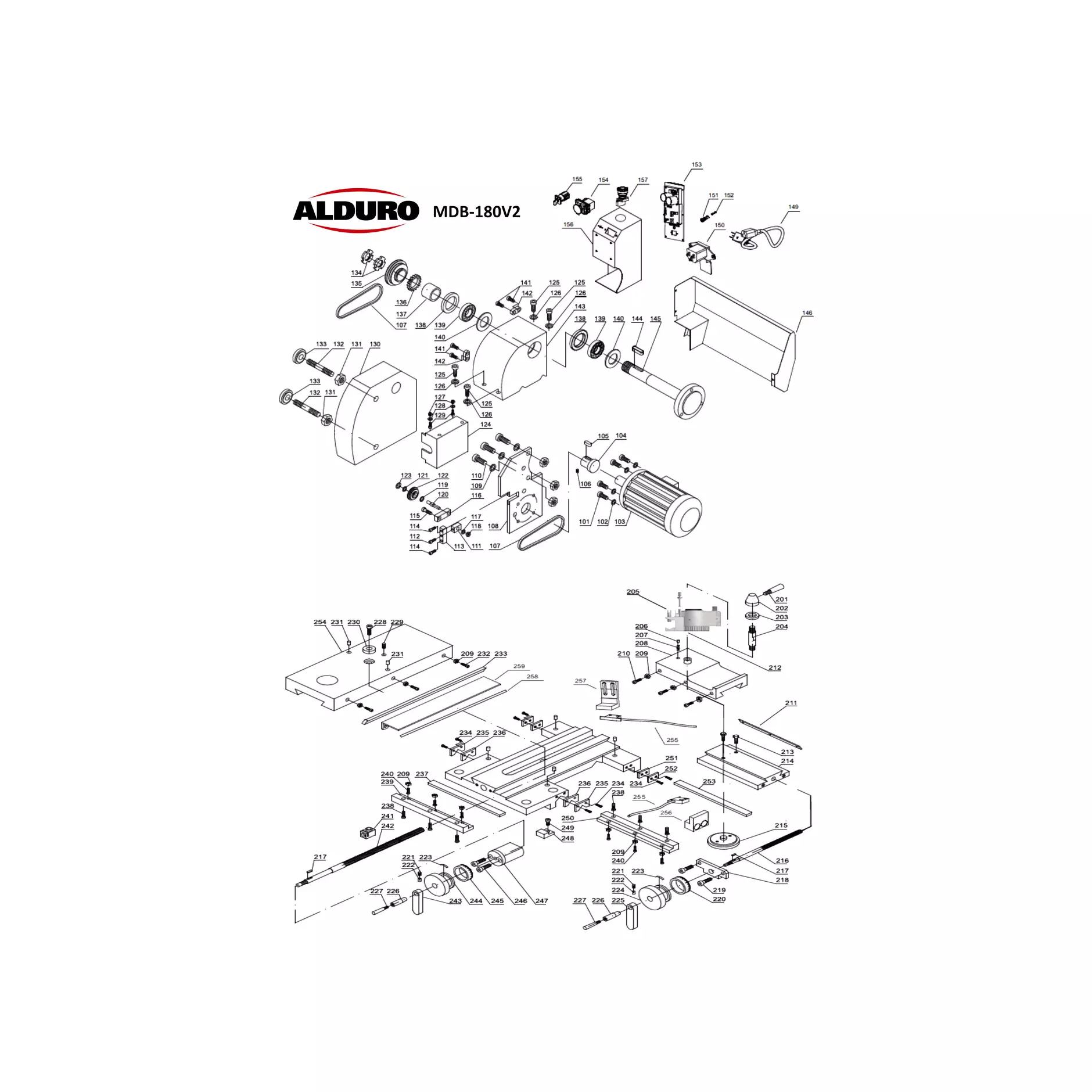 ALDURO MDB-180V2 Explosion 1