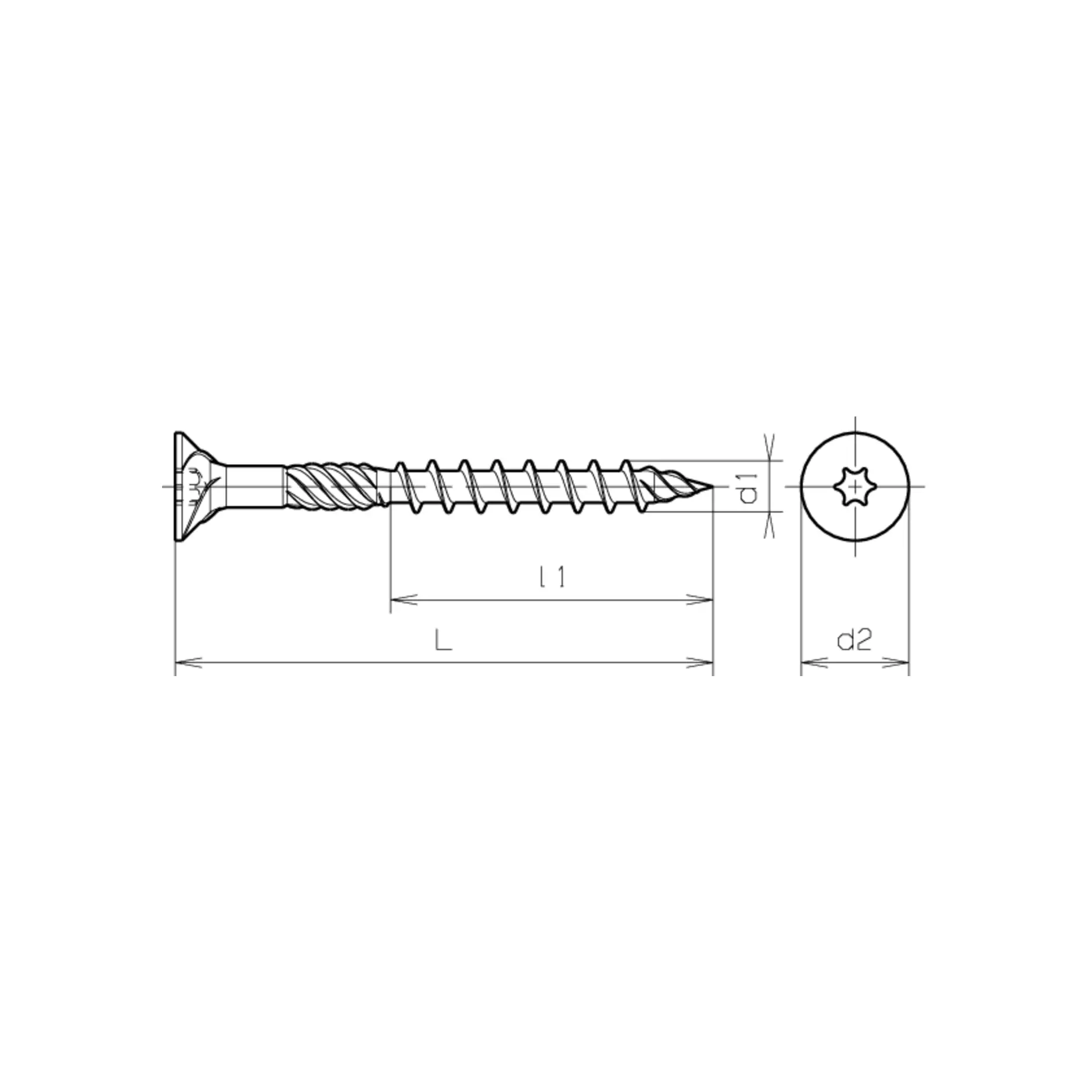 Twist Speed Senk-Universalschrauben