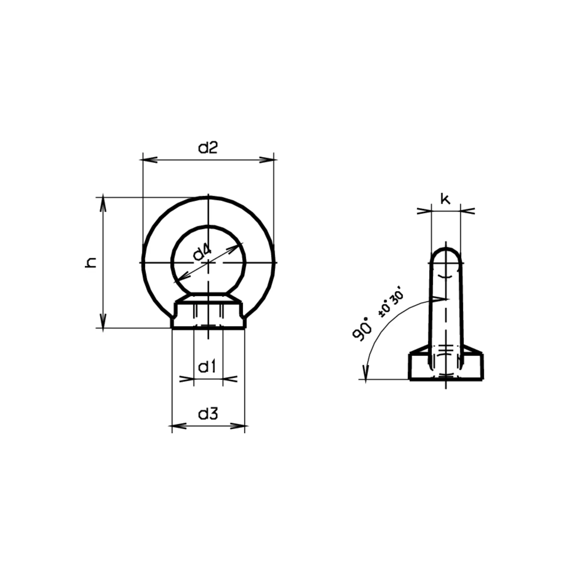 Ecrous � anneau DIN 582-A2