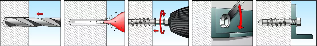 fischer Cheville pour béton cellulaire acier FTP M