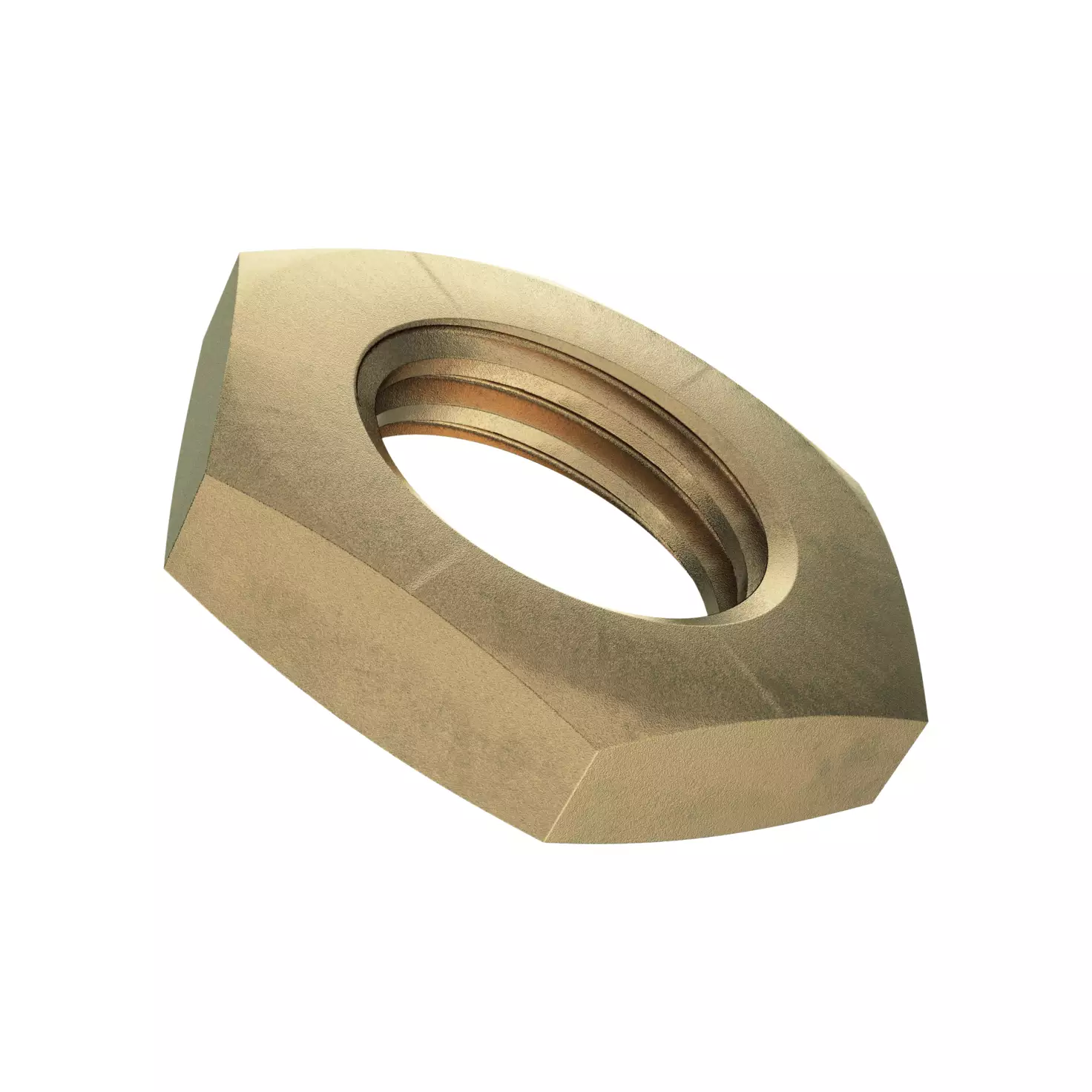 Sechskantmuttern DIN 439B-Messing