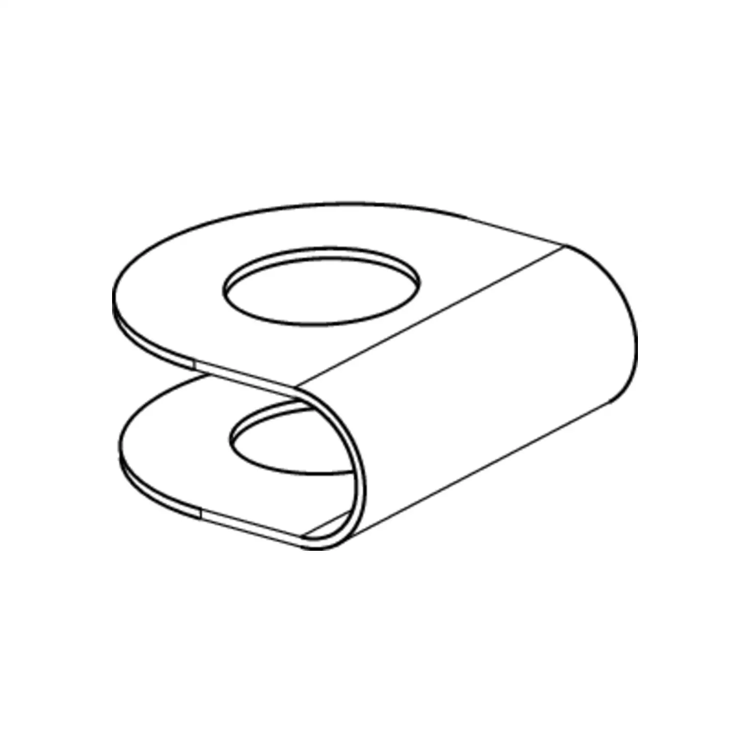 Plaquettes pour cl�t. en grillage Inox