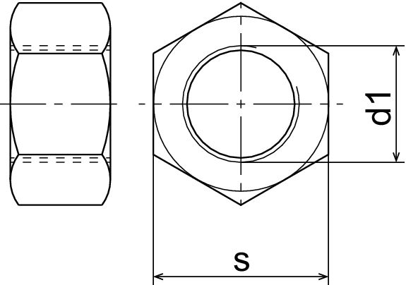 Sechskant-Schrauben o Schaft ISO 4017-4.6 fzn
