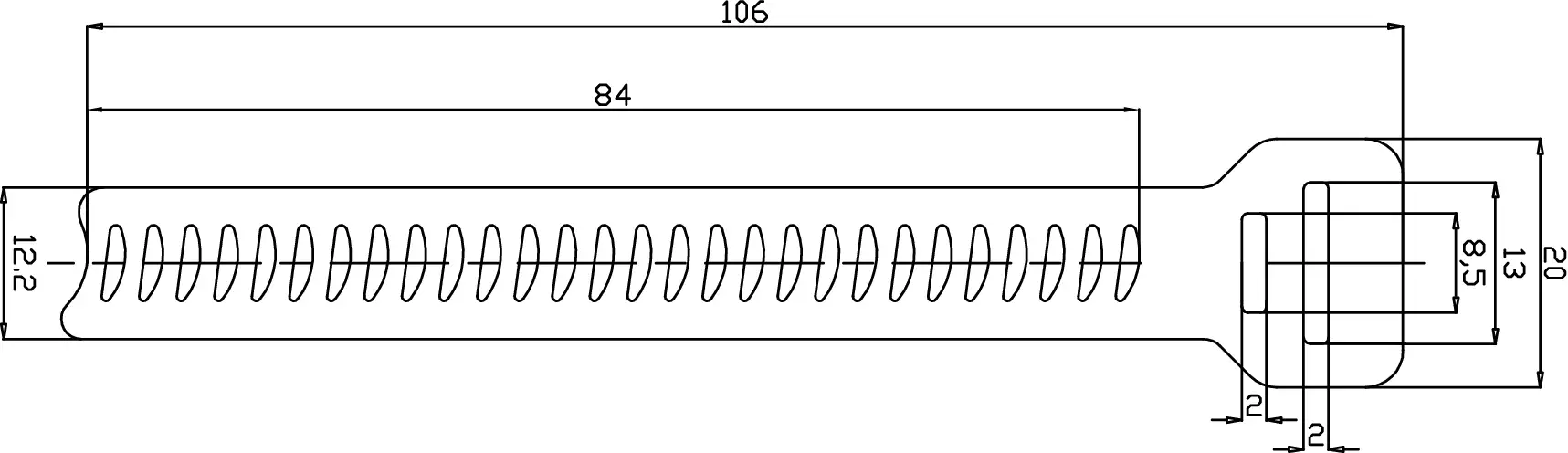 OETIKER Serrure inoxydable A2