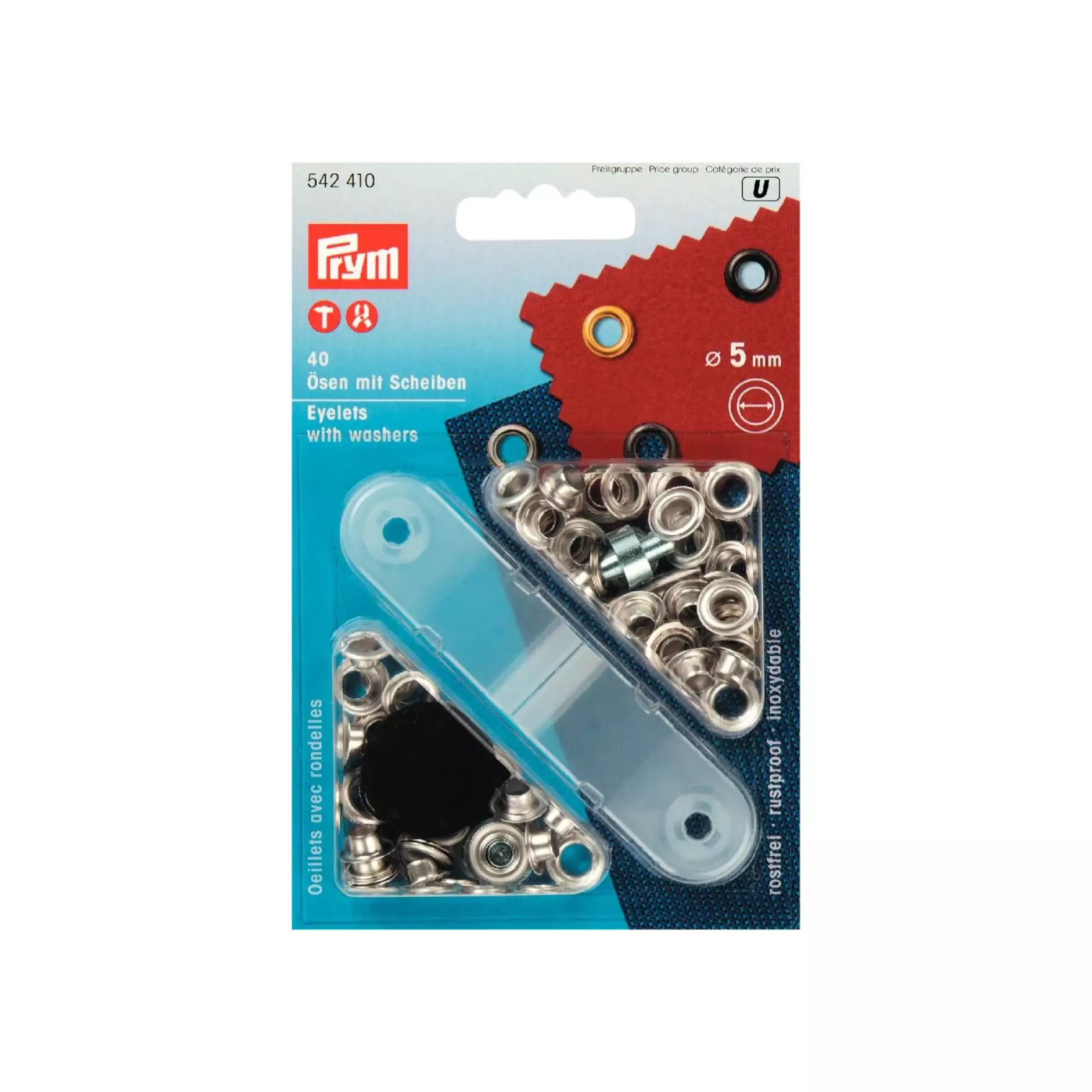 PRYM Öse mit Scheibe si 5mm