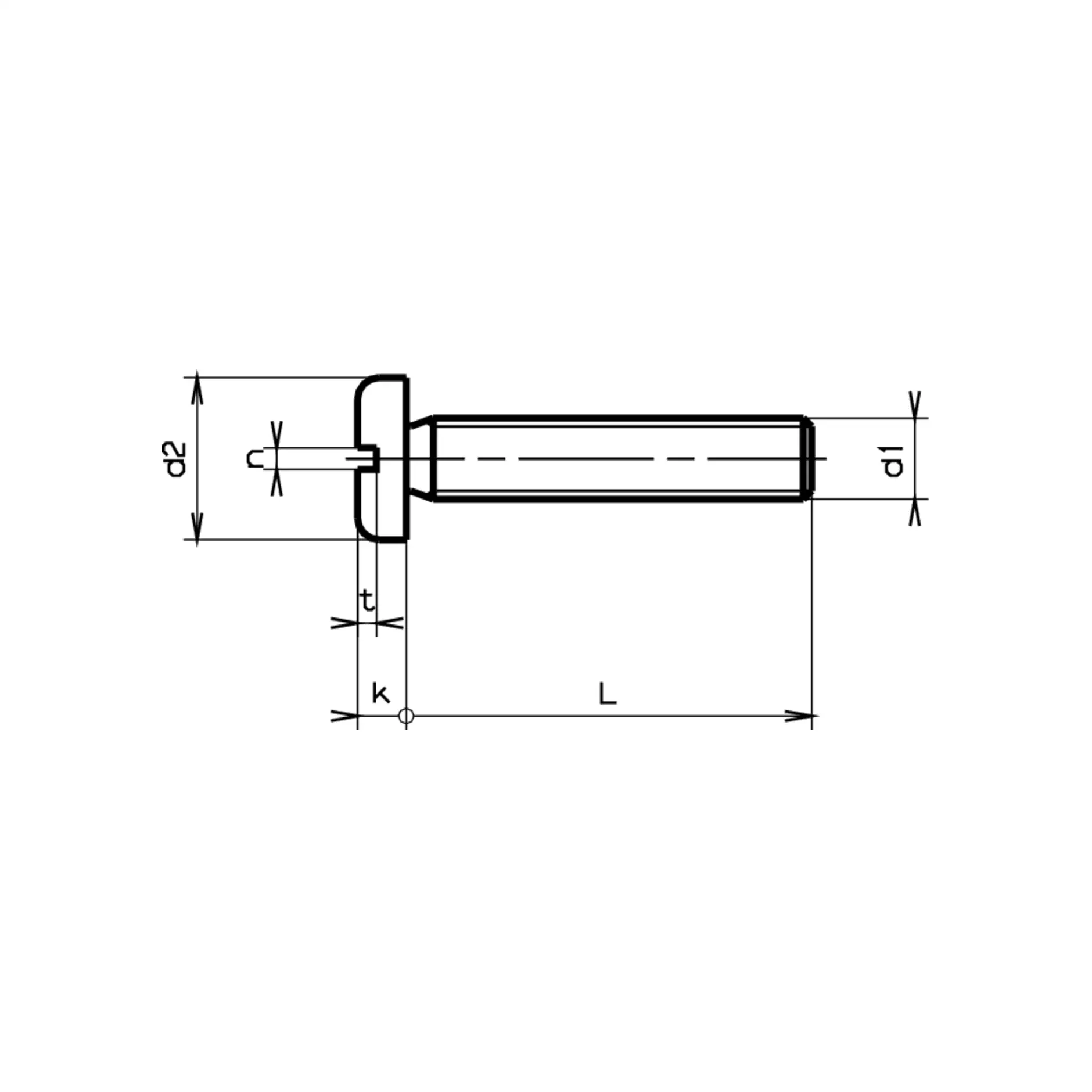 Flachkopfschrauben DIN 85A-PA 6.6