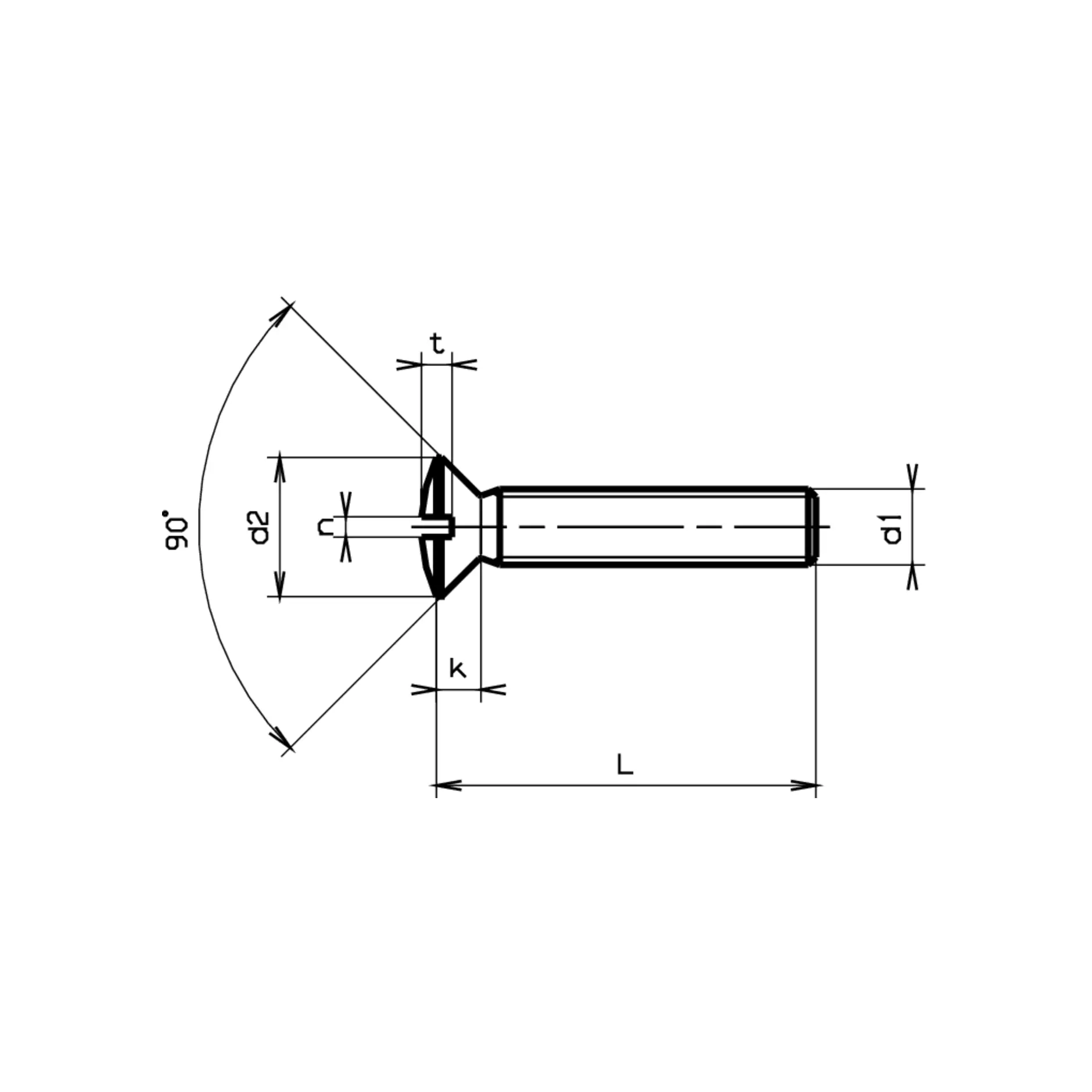 Linsensenkschrauben DIN 964A-Messing