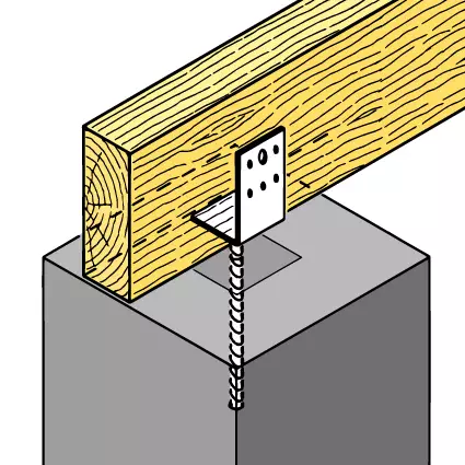 SST Pieds de poteaux PB/PBK zingué au feu