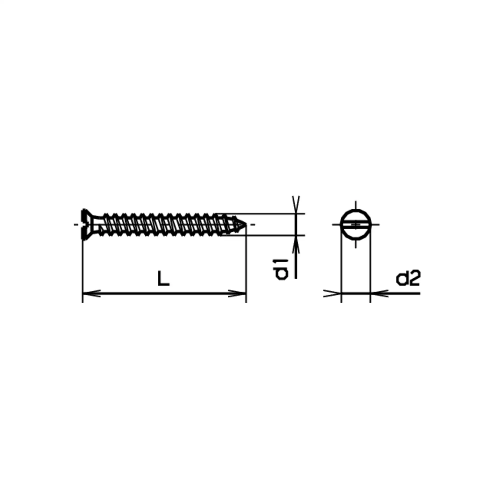 Vis pour rails de rideaux VS 57