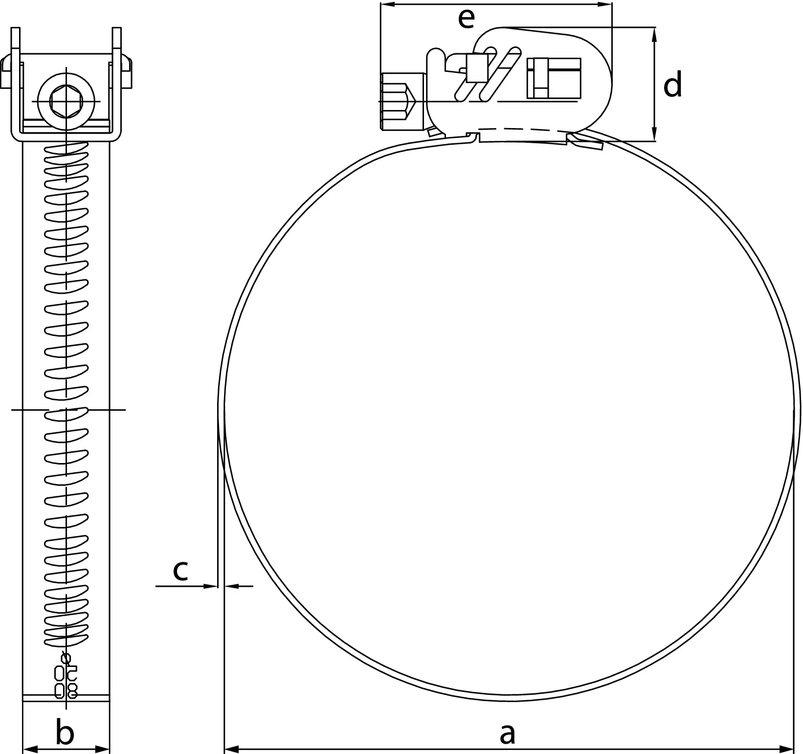 OETIKER Colliers de serrage à vis ALISI 6PC A2