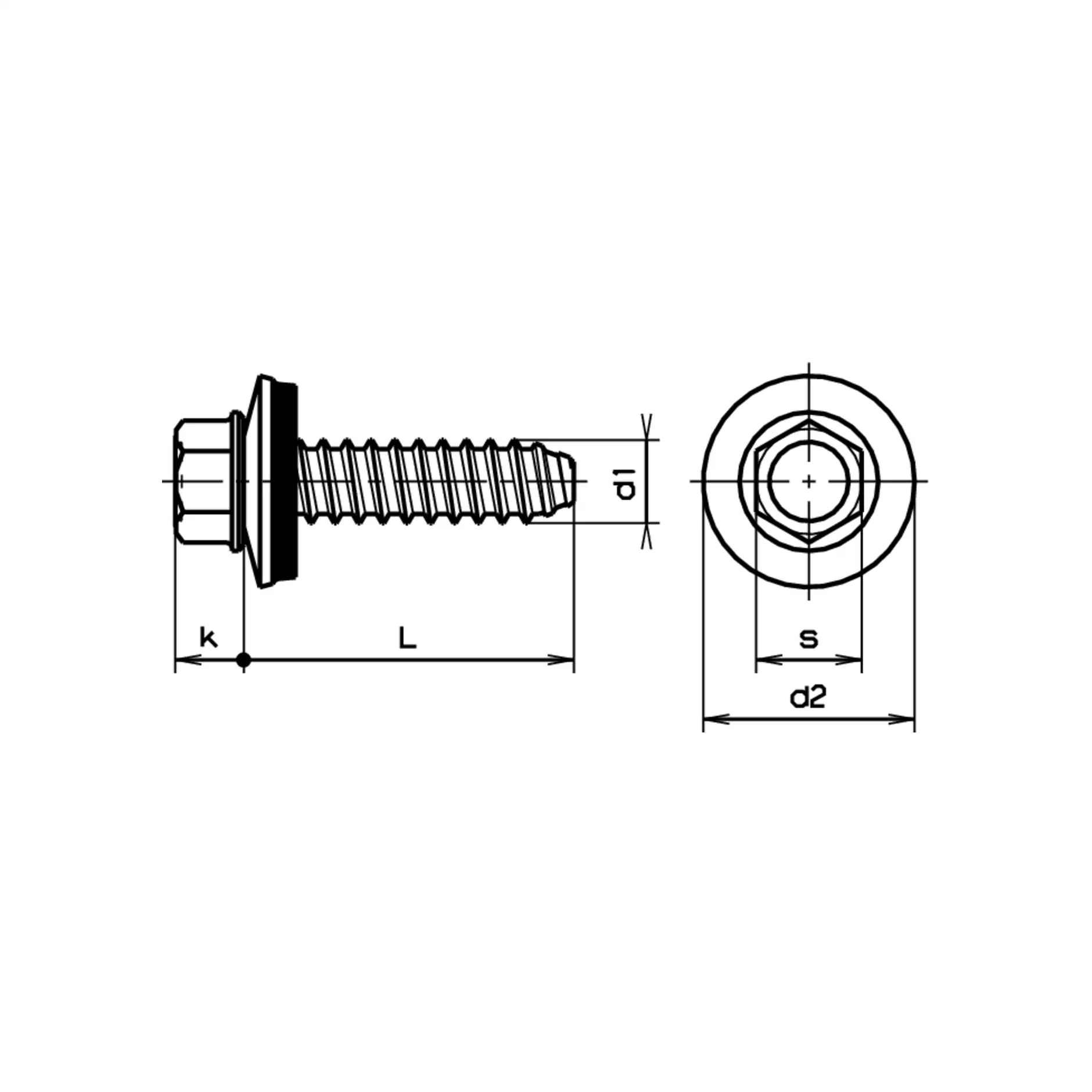Sechskant Fassadenschrauben,JZ-3,A2