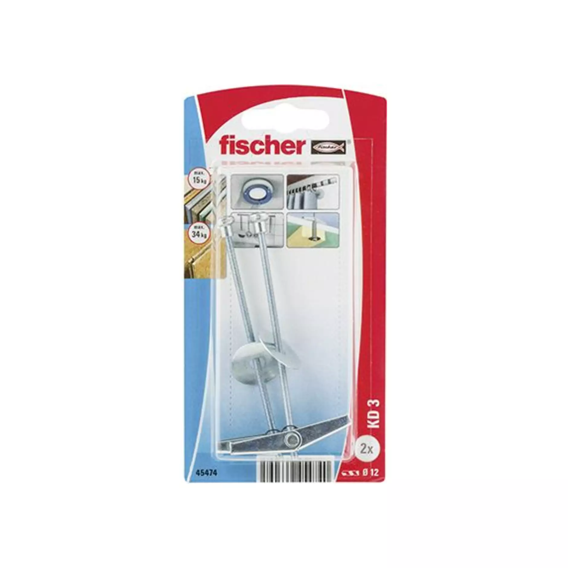 FI SB 45474 Kippdübel KD 3 NV 2St