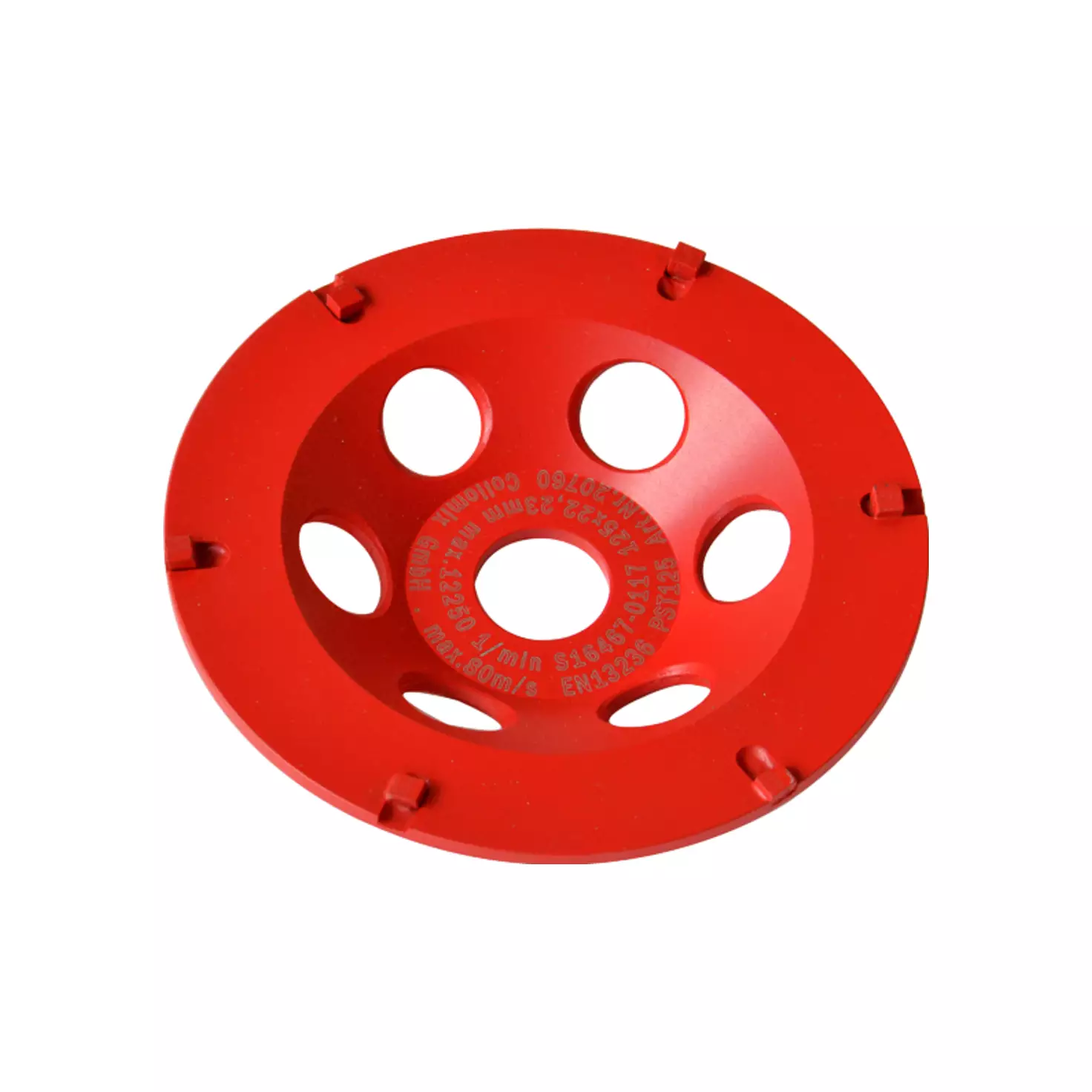 CM Schleiftopf PST 125 Strap-it rot