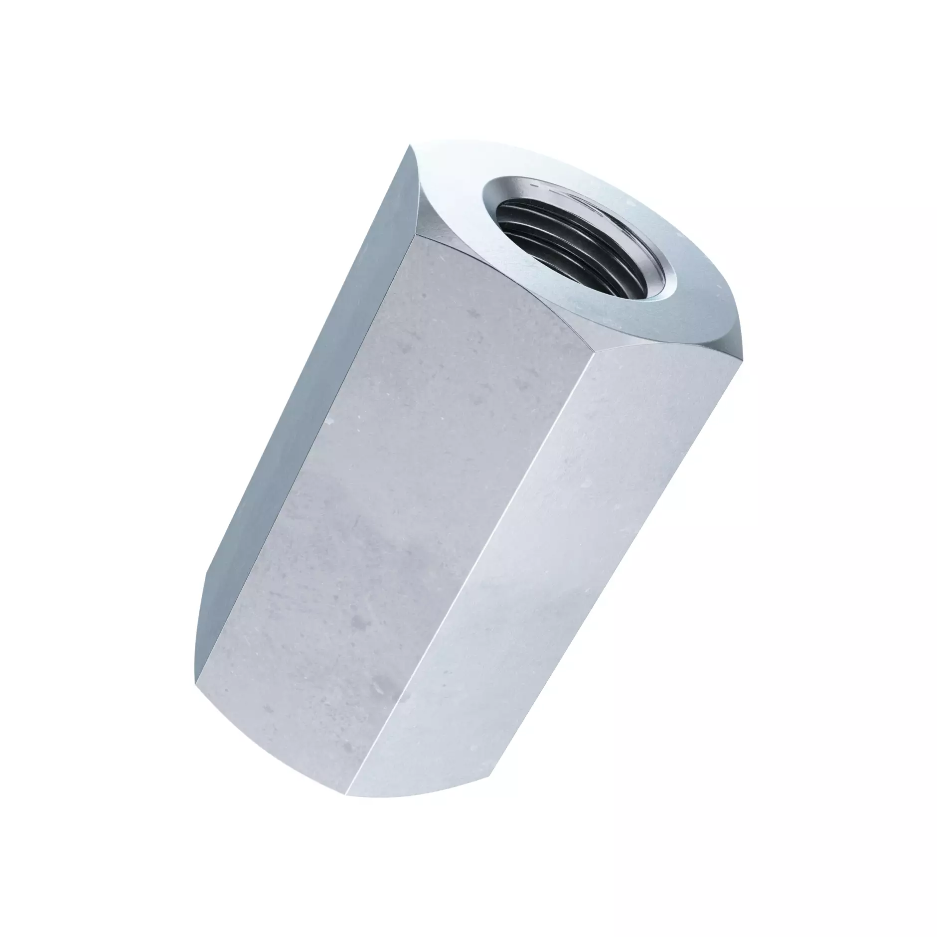 Sechskantmuttern 3D DIN 6334-Stahl
