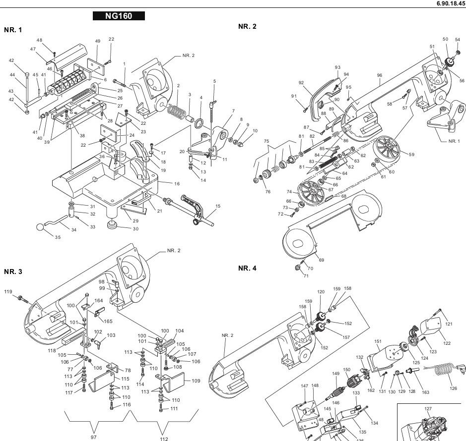 FEMI Ersatzteile zu Metallbandsäge 782 XL und 783 XL | Allchemet