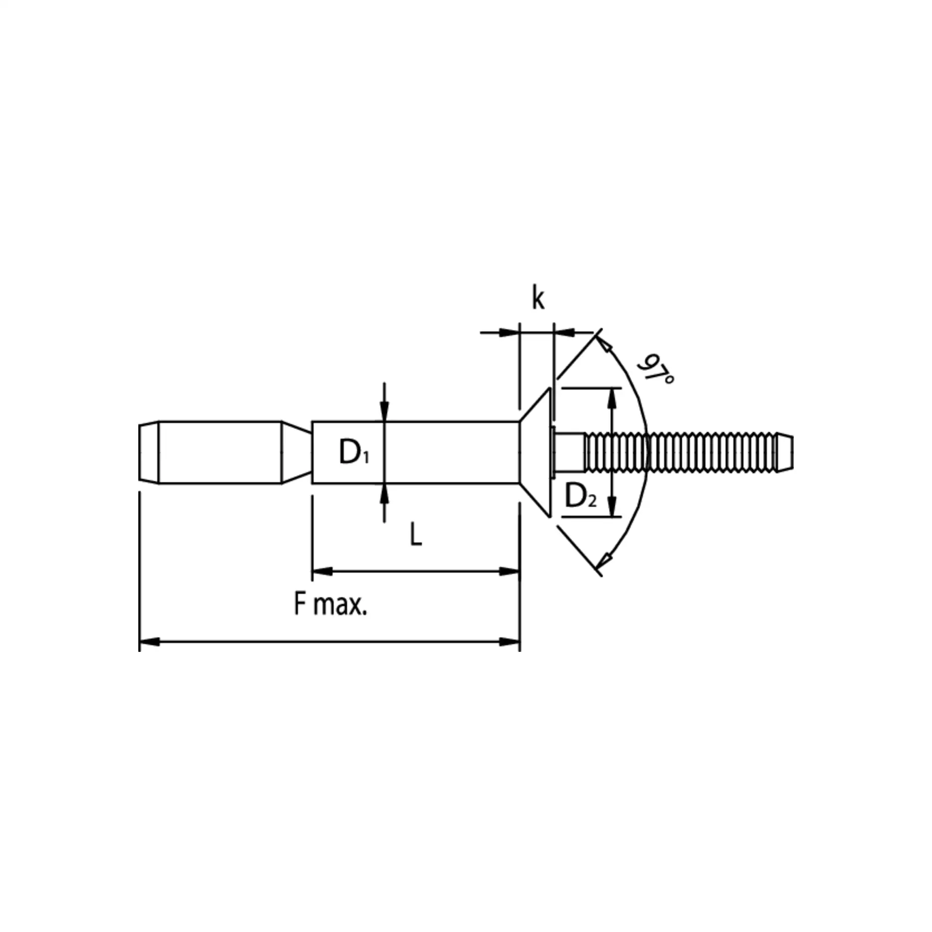 GESIPA MegaGrip Rivets aveugles IP