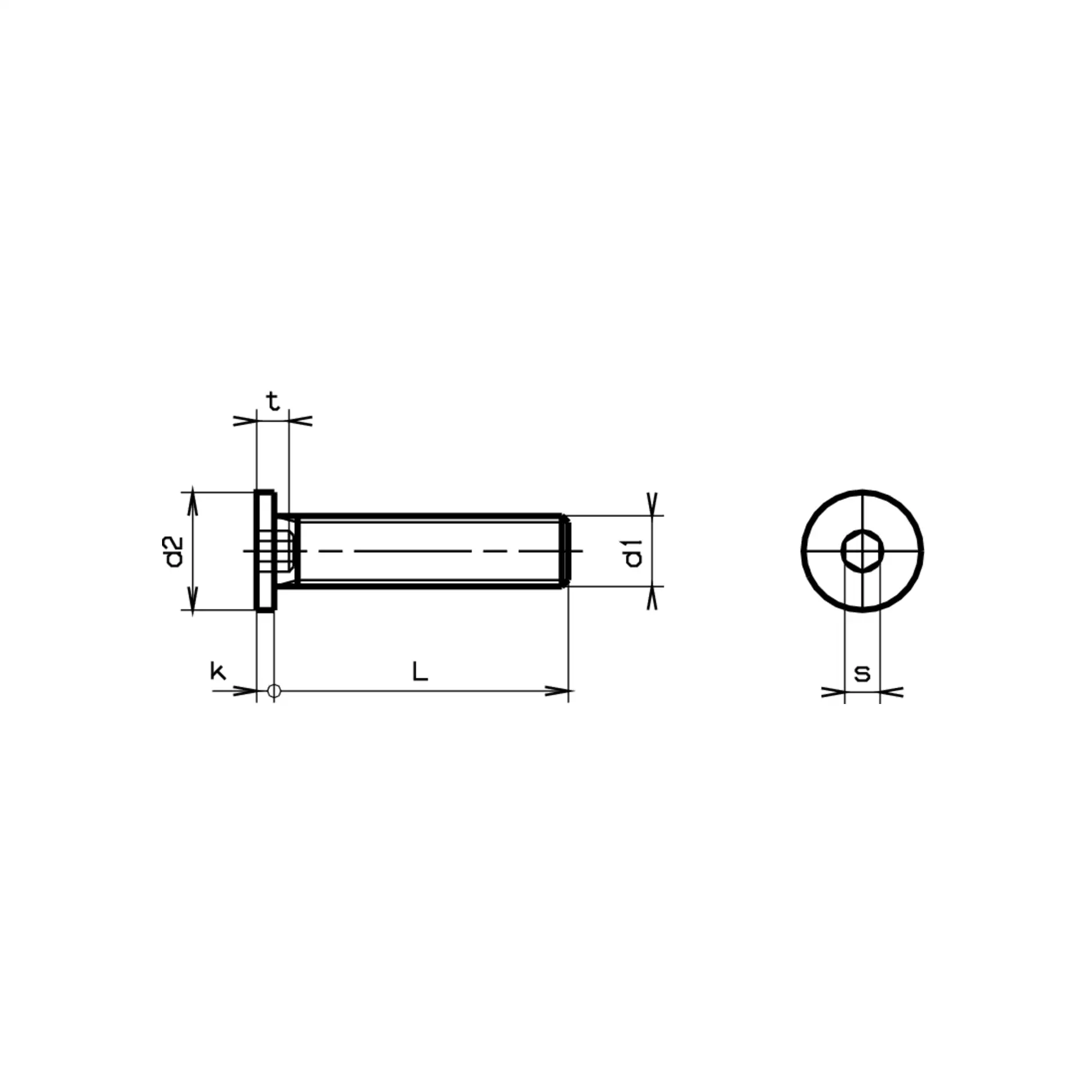 Zylinderschrauben ex ni Kopf St 10.9 vz