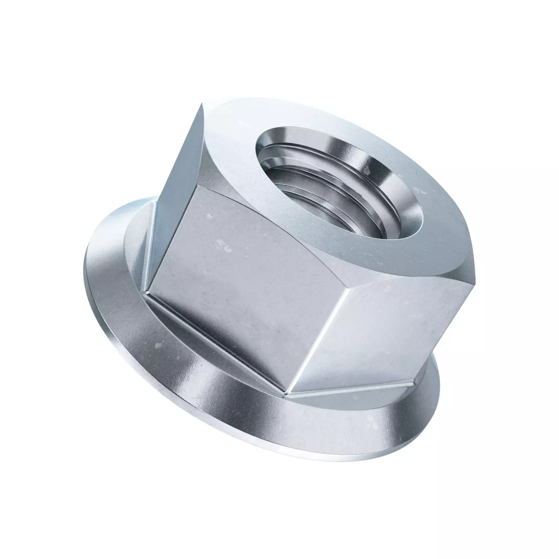 Ecrous six pans combin� av ronde conique
