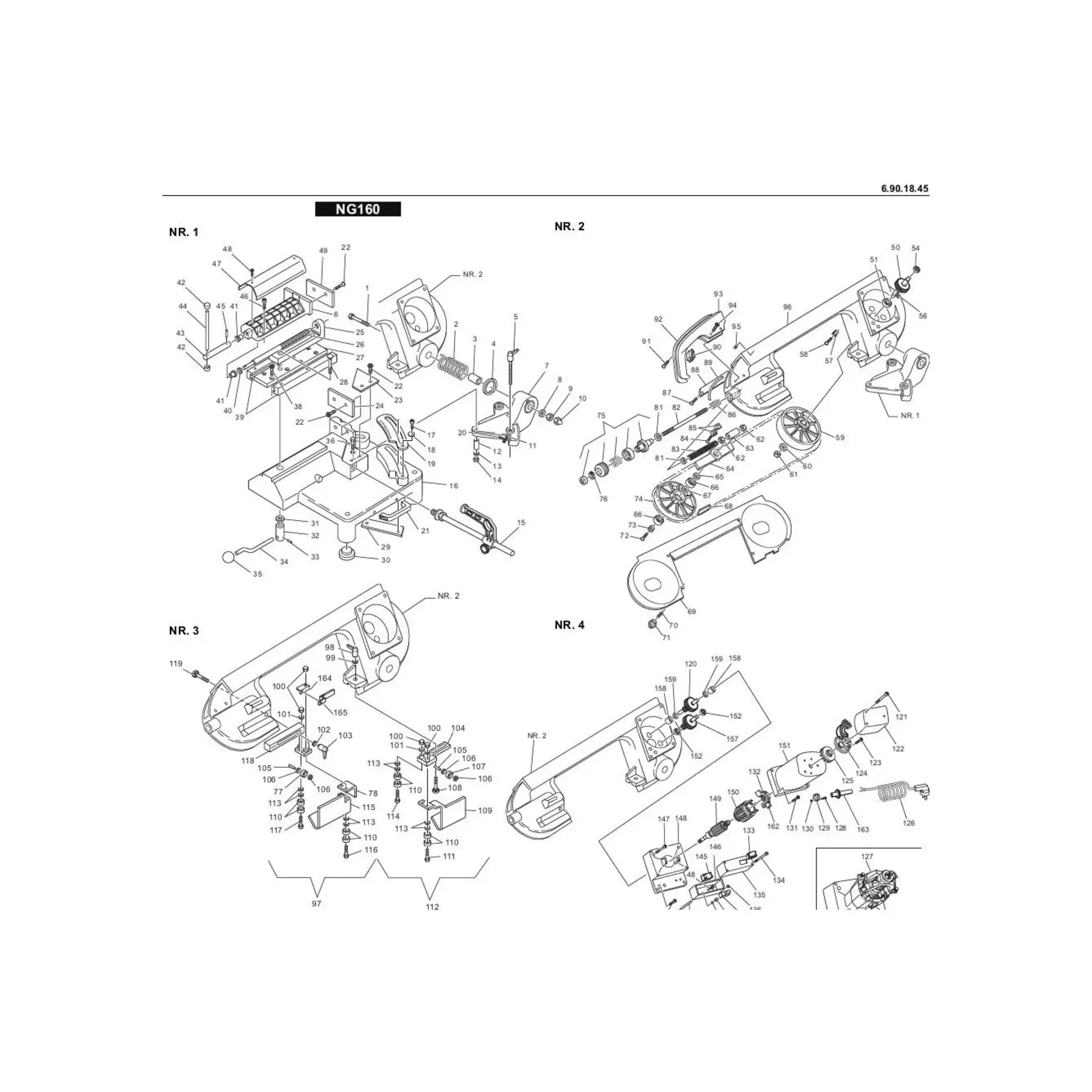 FEMI Ersatzteile zu Metallbandsäge 782 XL und 783 XL | Allchemet