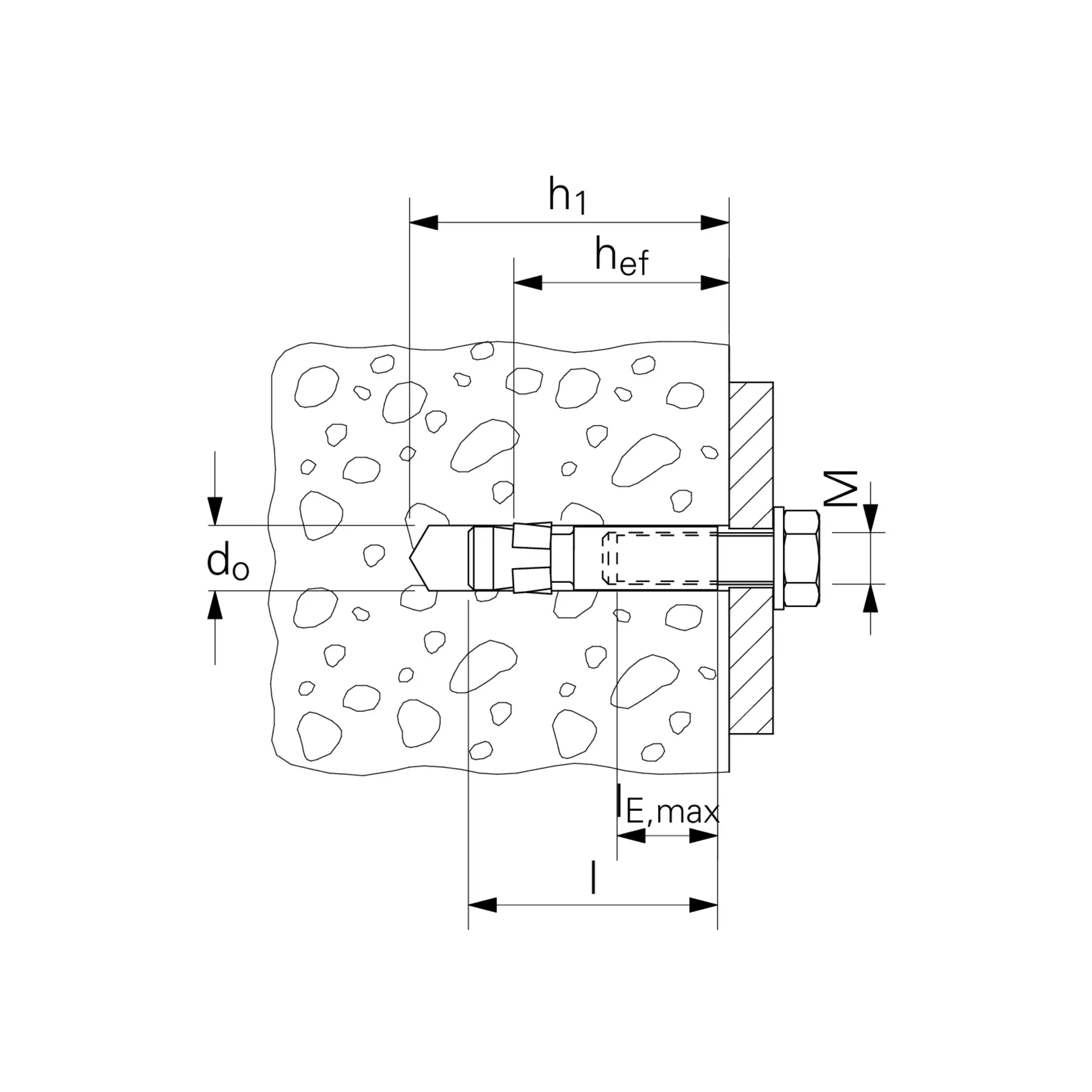 fischer Express-Anker mit Innengewinde Stahl zn EXA-IG