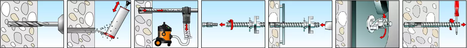 fischer Fixation pour appareils de forage à diamants FDBB