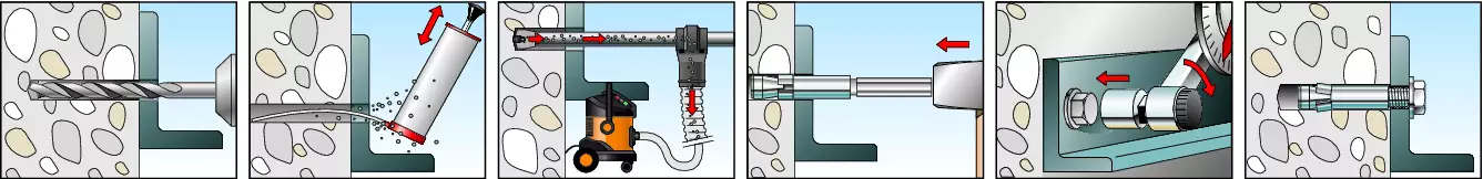 fischer Express-Anker mit Innengewinde rostfrei A4 EXA-IG