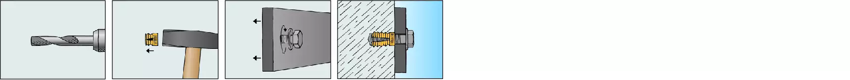 fischer Messing-Dübel PA 4
