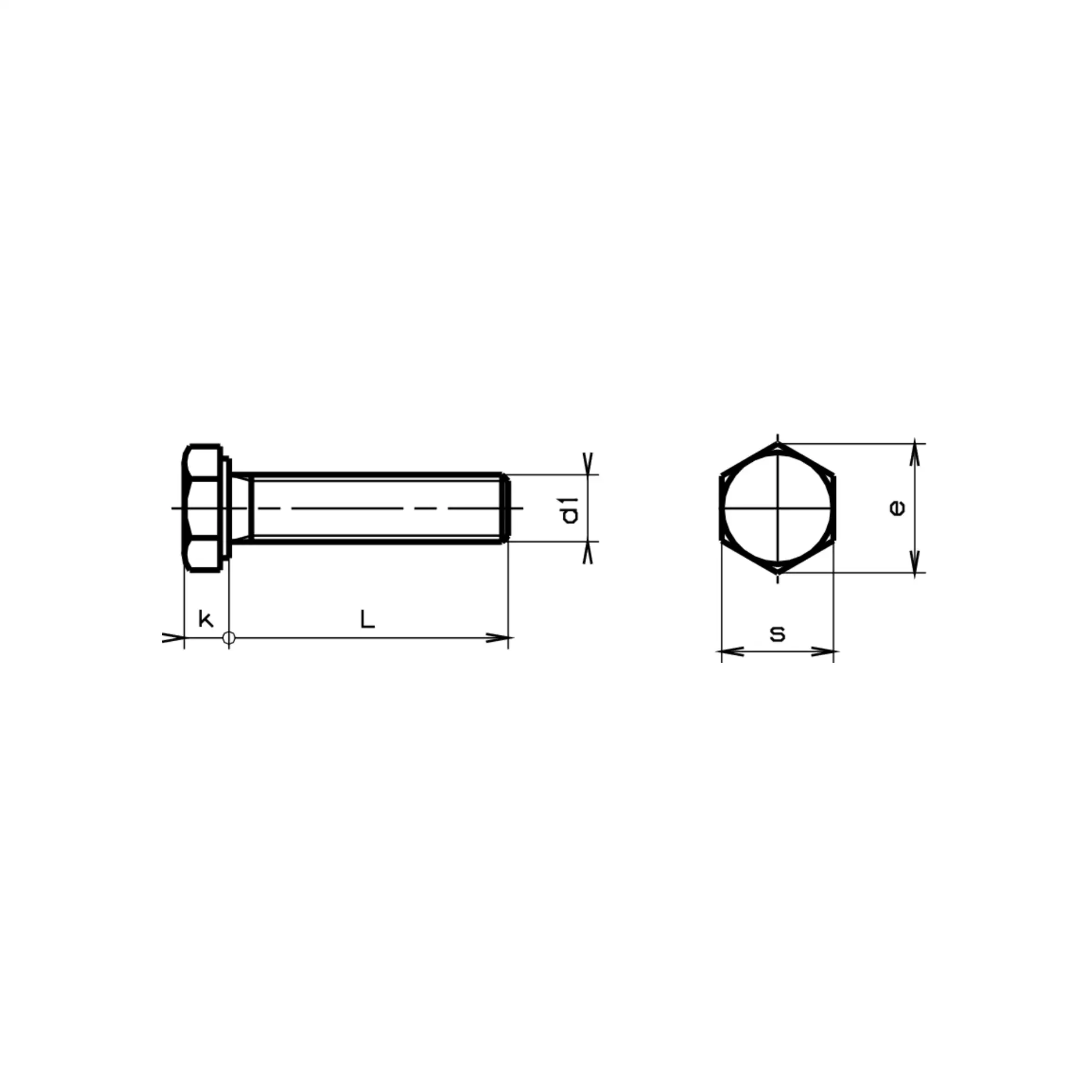 Vis � t�te hexagonale DIN 933-Poly 6.6