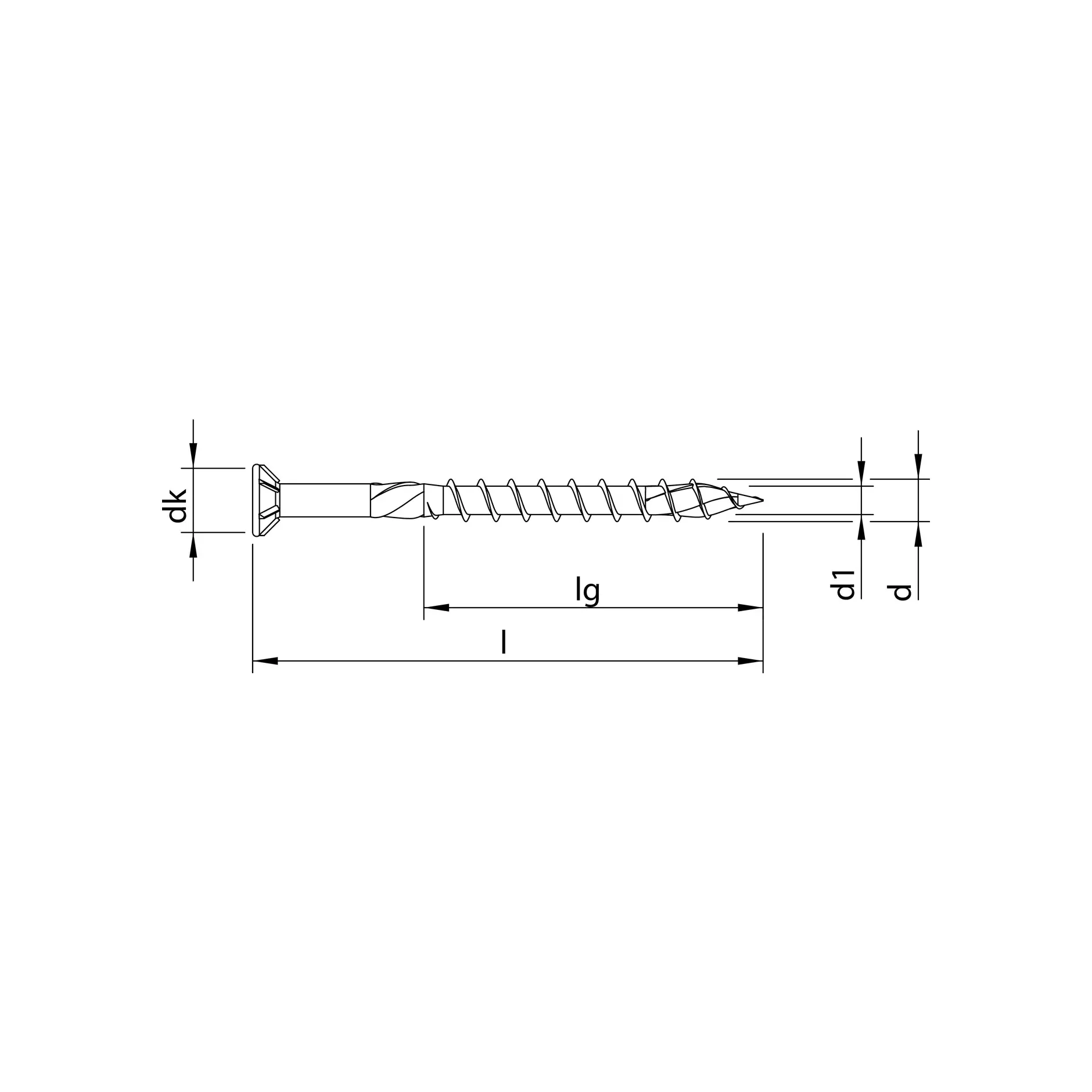 HECO TOPIX-Plus Terrassenbelagschraube